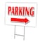 Signmission Parking Right Arrow Yard & Stake outdoor plastic coroplast window, C-2436-DS-Parking Right Arrow C-2436-DS-Parking Right Arrow - alternate 1